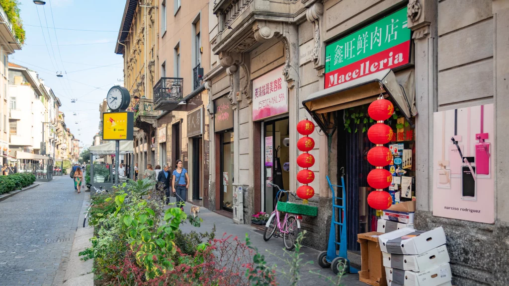 Chinatown in Milan