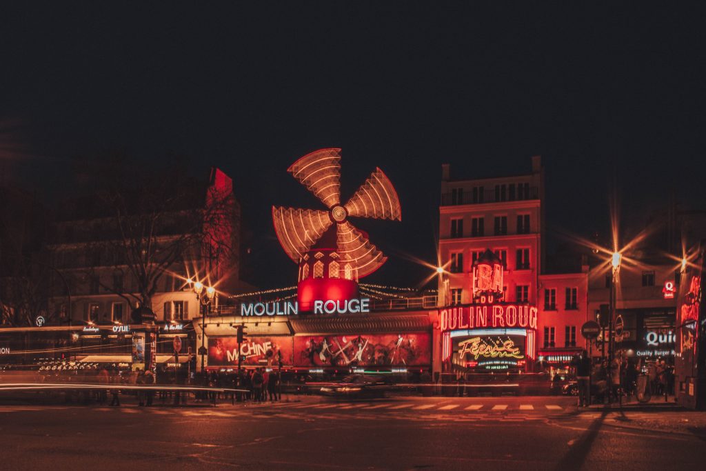 Moulin Rouge at night
