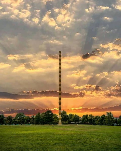 Infinity Column Sculpture