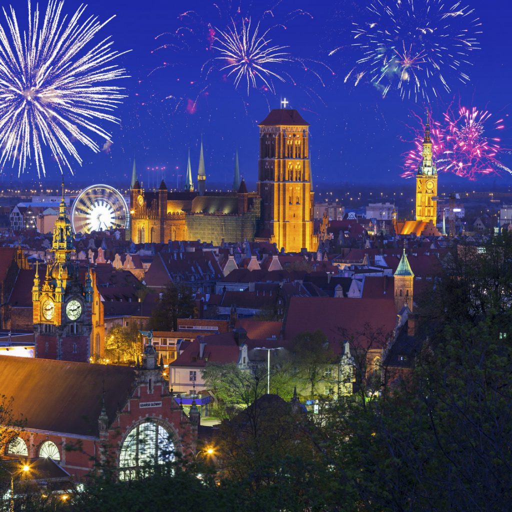 New Year's Eve in Europe Gdansk