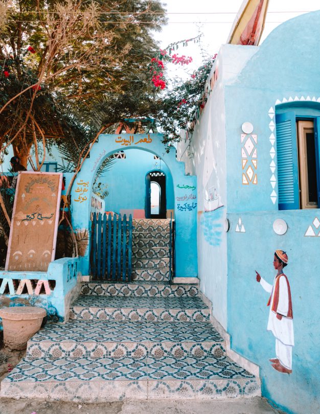 nubian village egypt colorful