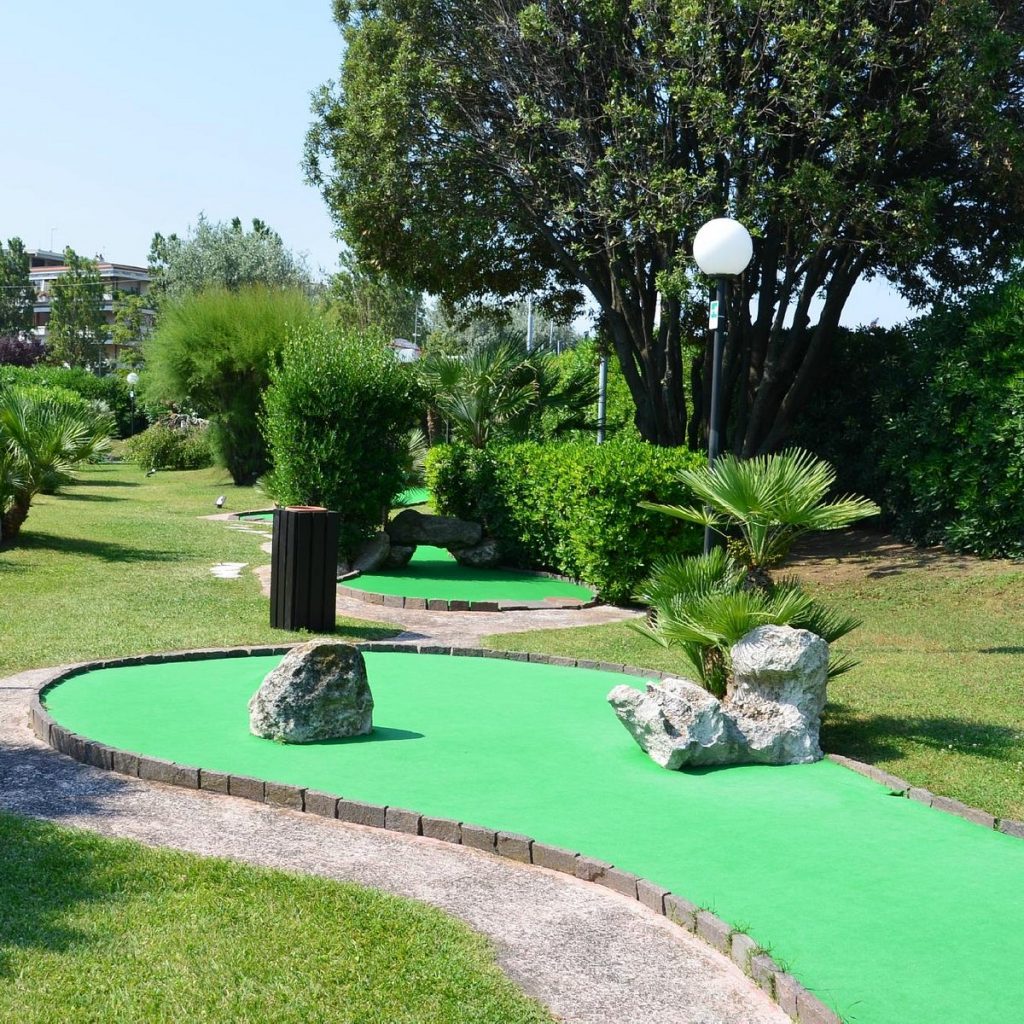 Play crazy golf on the Rivergreen Course