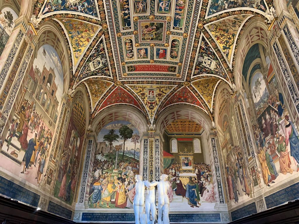Piccolomini Library in Siena, Italy