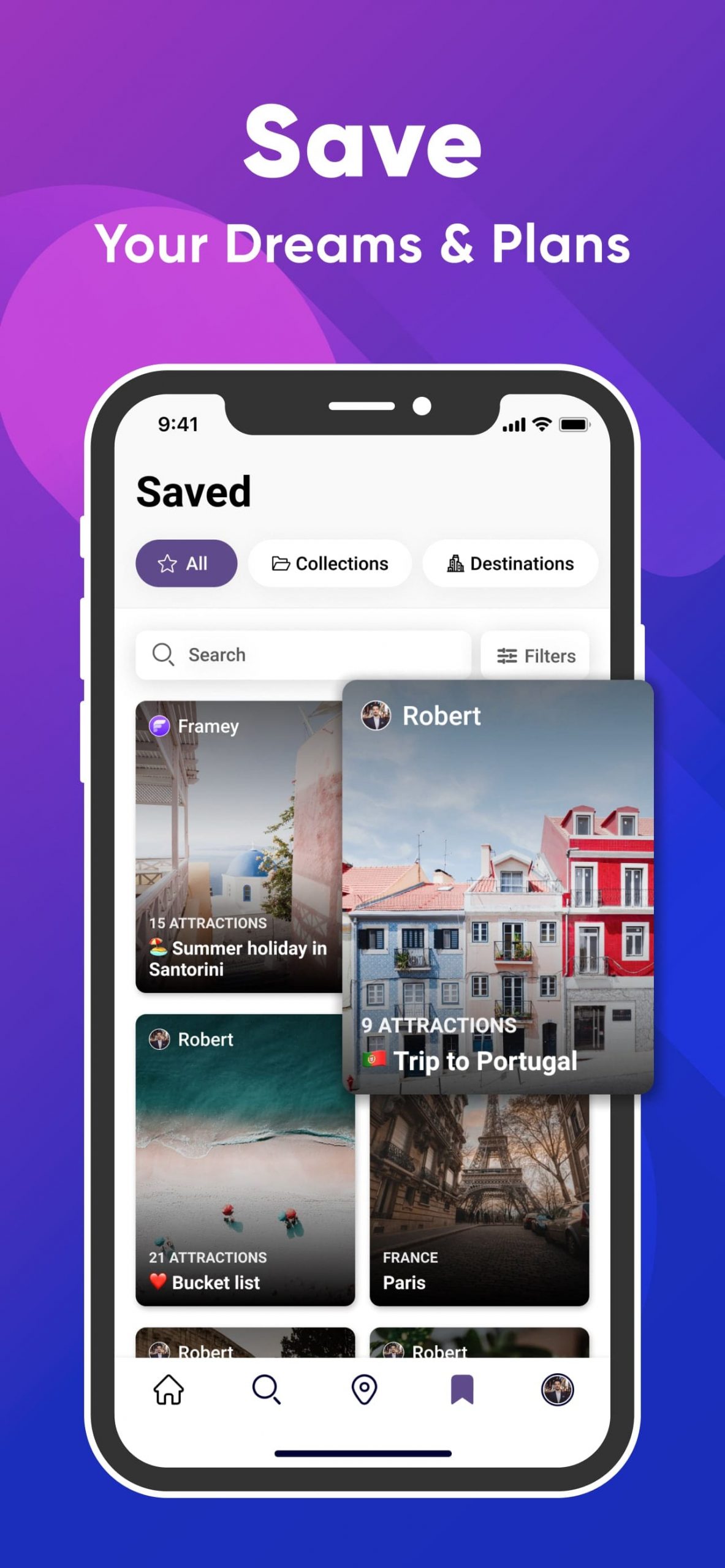 Framey Social Travel App