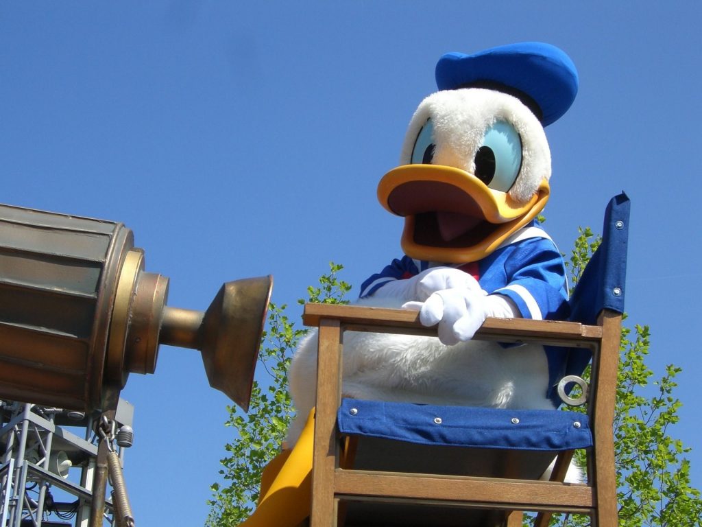 Donald Duck at Disneyland Paris