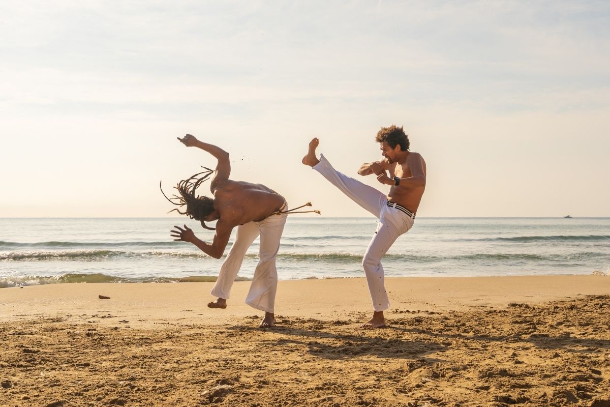 Capoeira on the beach