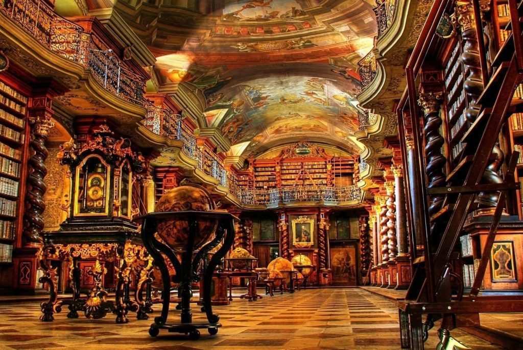 Klementinum National Library in Prague, Czech Republic