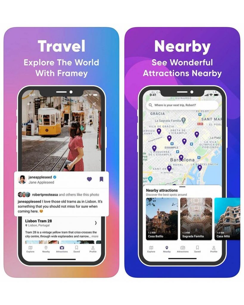Framey App - Best social travel app