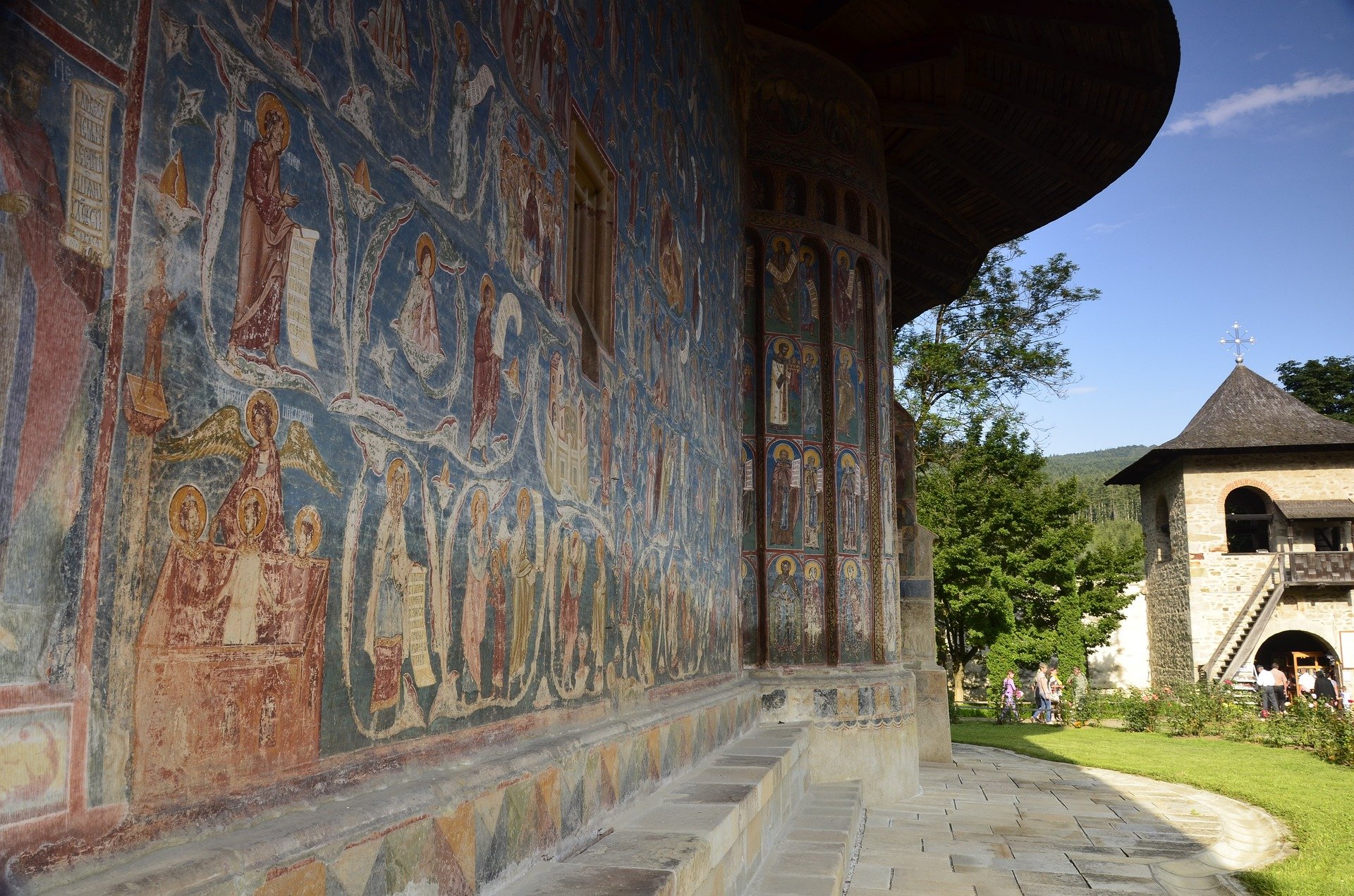 Close-up of Voronet Monastery, Suceava County - Easter in Romania: Beautiful traditions