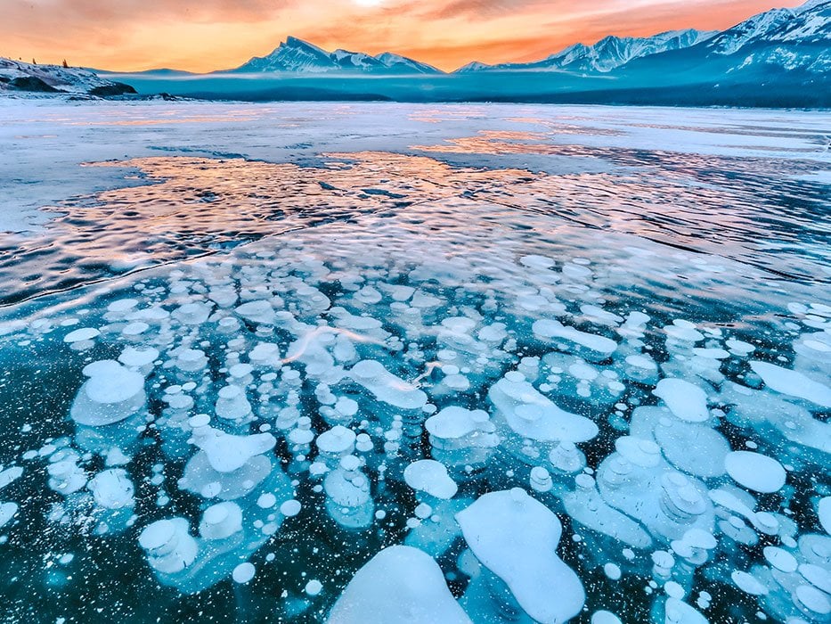 Frozen Methane Bubbles, Canada