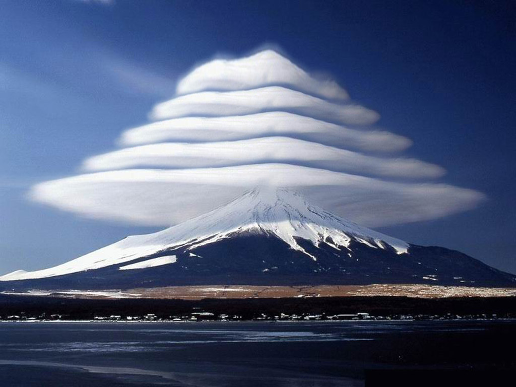 Lenticular Clouds, Mount Fuji, Japan