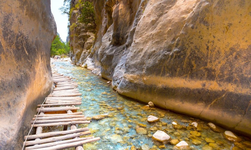 One of Crete's top attractions: Samaria Gorge, Greece