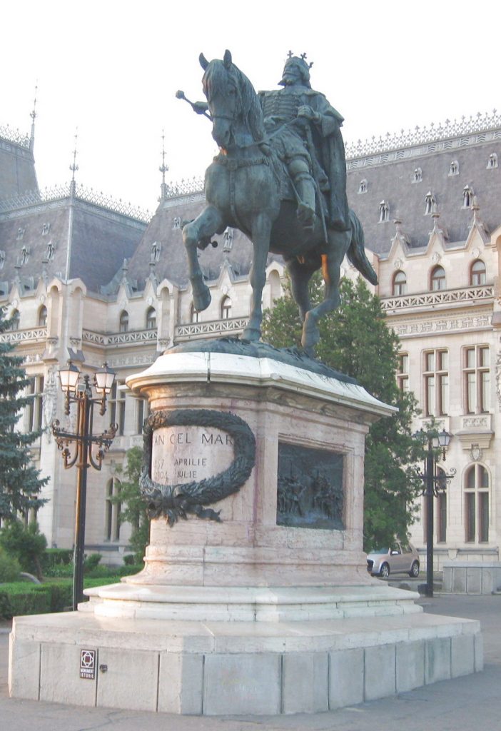 The statue of "Ștefan cel Mare" in Iasi