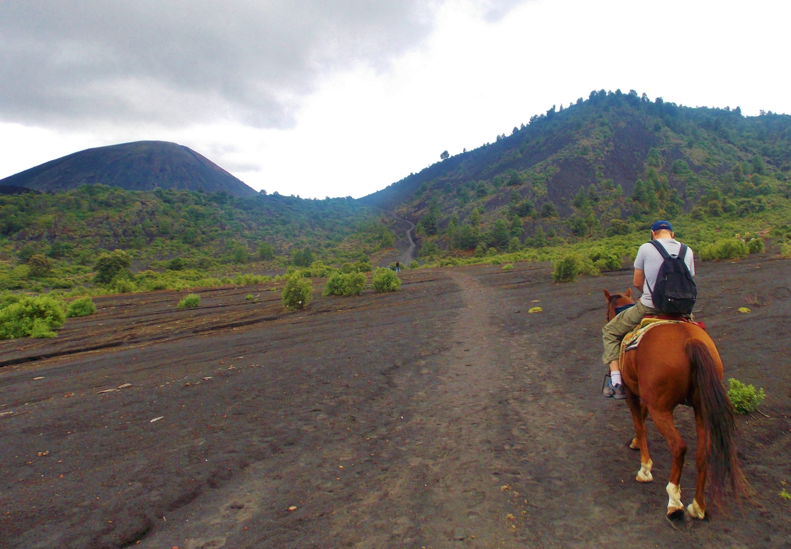 Horseback riding in the Paricutín’s lava fields