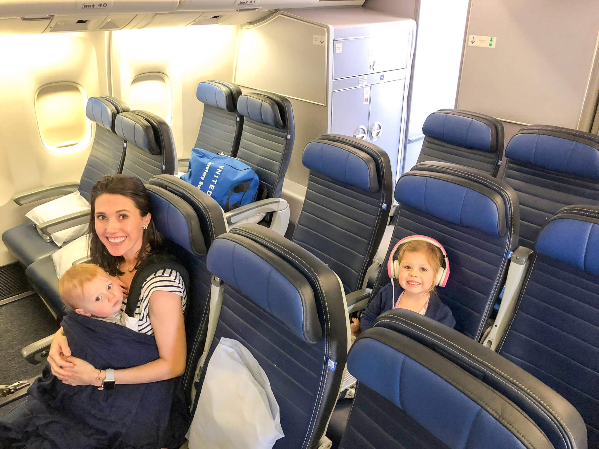 Using a baby carrier during the flight