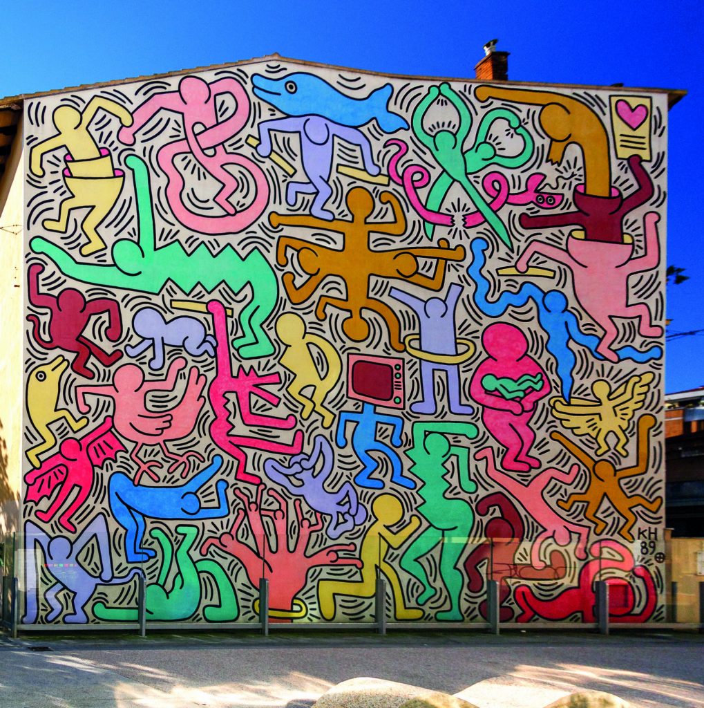 Murale Tuttomondo by Keith Haring