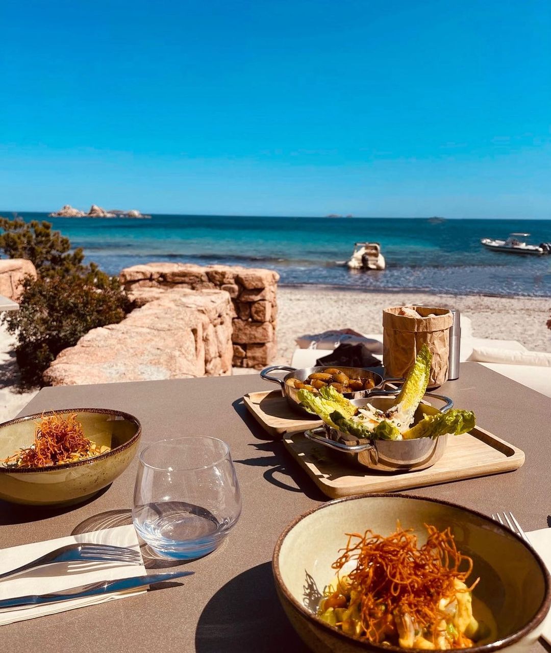 Incredible lunch view at Sea Lounge, Corsica - Best Beach Restaurants in Europe