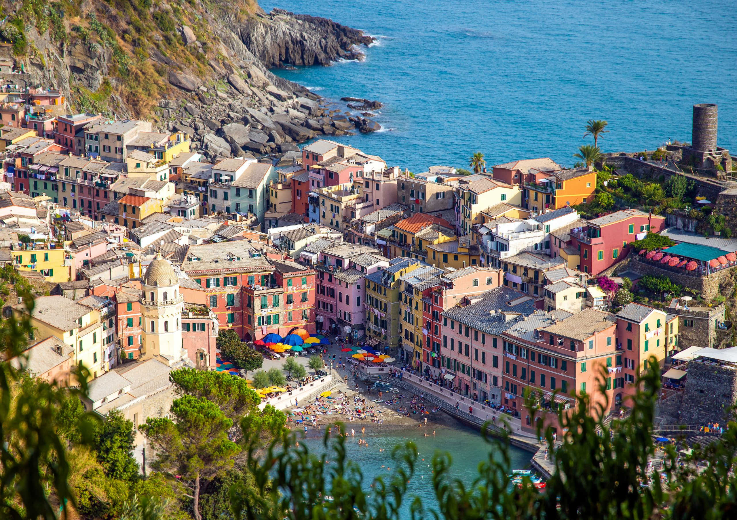 A panoramic view of the little old town Vernazza - 1-Week Itinerary in Cinque Terre