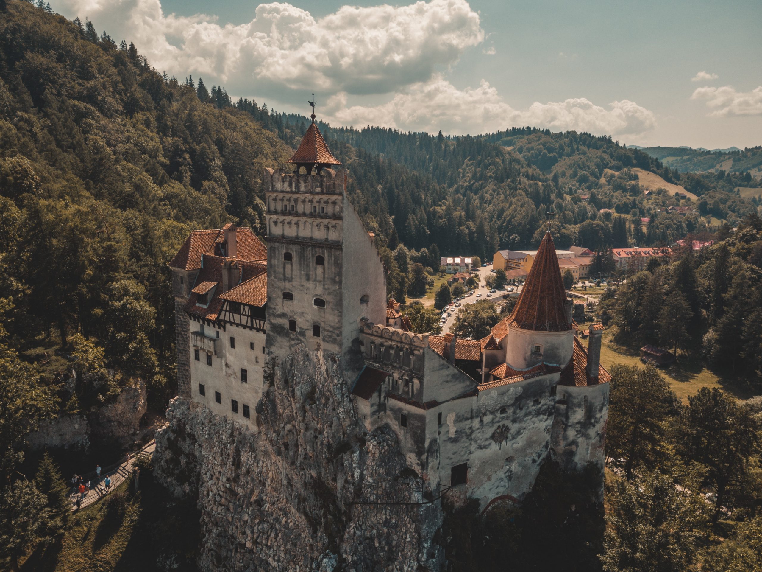 Amazing shot above Bran Castle, Transylvania - Interesting Facts To Know