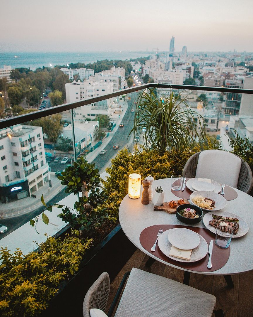 Breathtaking dining views over Limassol at La Caleta Restaurant
