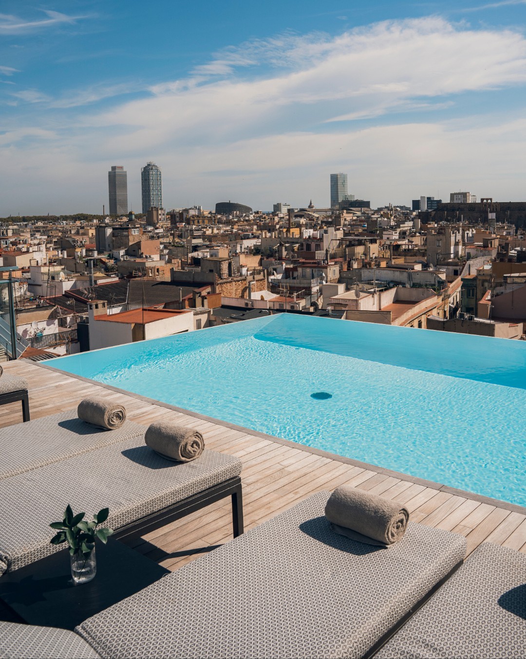 Discover the city from the amazing terrace of Grand Hotel Central Barcelona - Best Infinity Pools in Europe