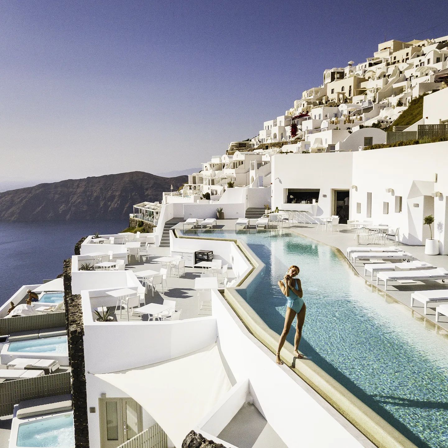 The incredible views at Grace Hotel Santorini - Best Infinity Pools in Europe