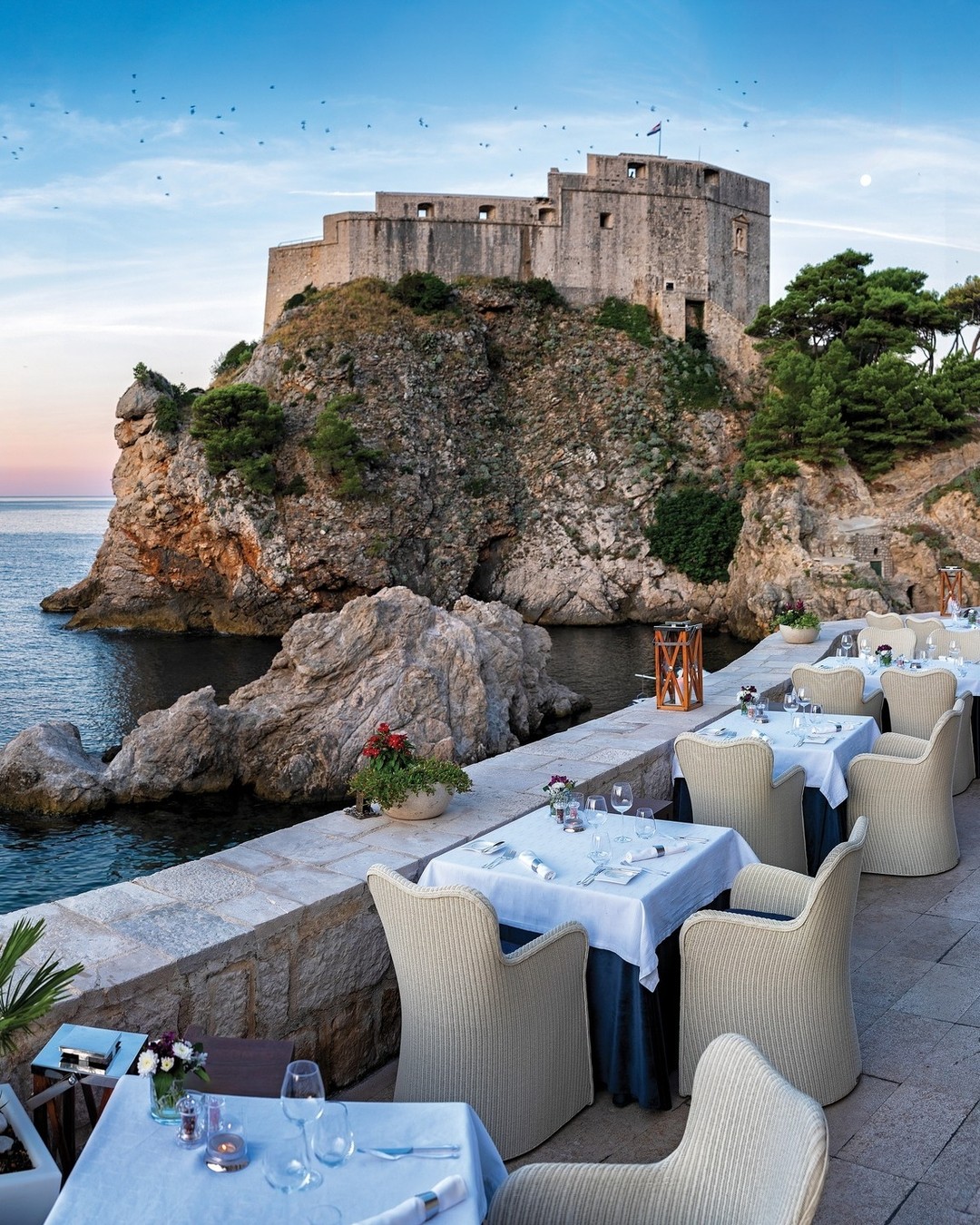 The perfect setting for an unforgettable dinning experience at Nautika Restaurant - Europe's 20 Best Outdoor Restaurants