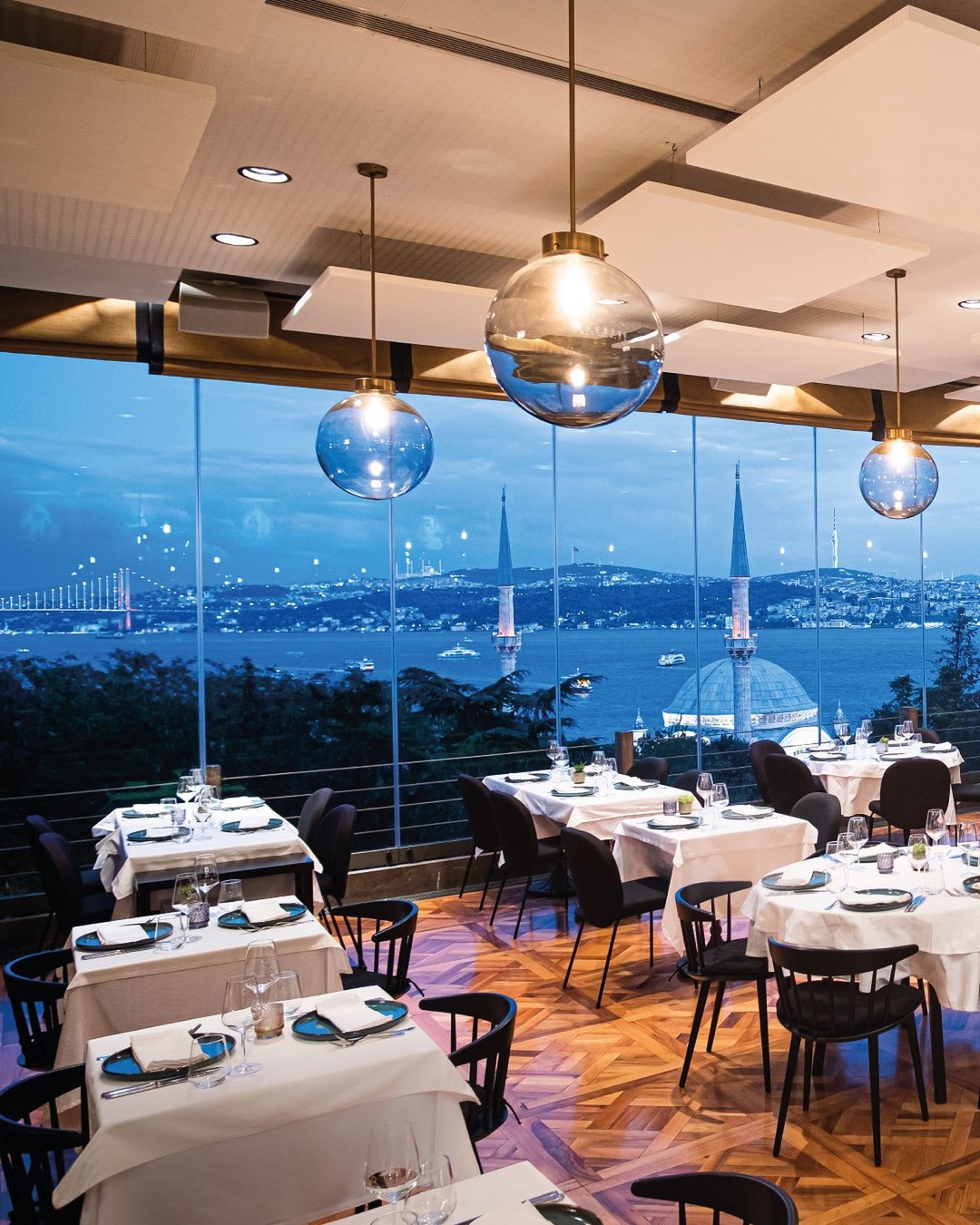 Dinner wit amazing Bosphors views at Topaz Restaurant Istanbul
