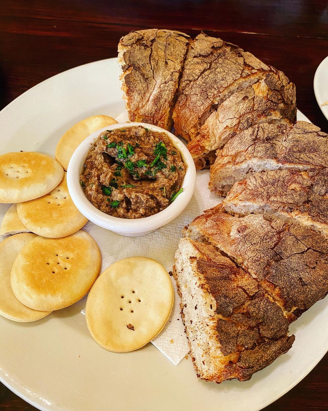 Bigilla served with fresh local bread at Ta' Kris Restaurant Malta - Al Fresco Dining Spots in Malta
