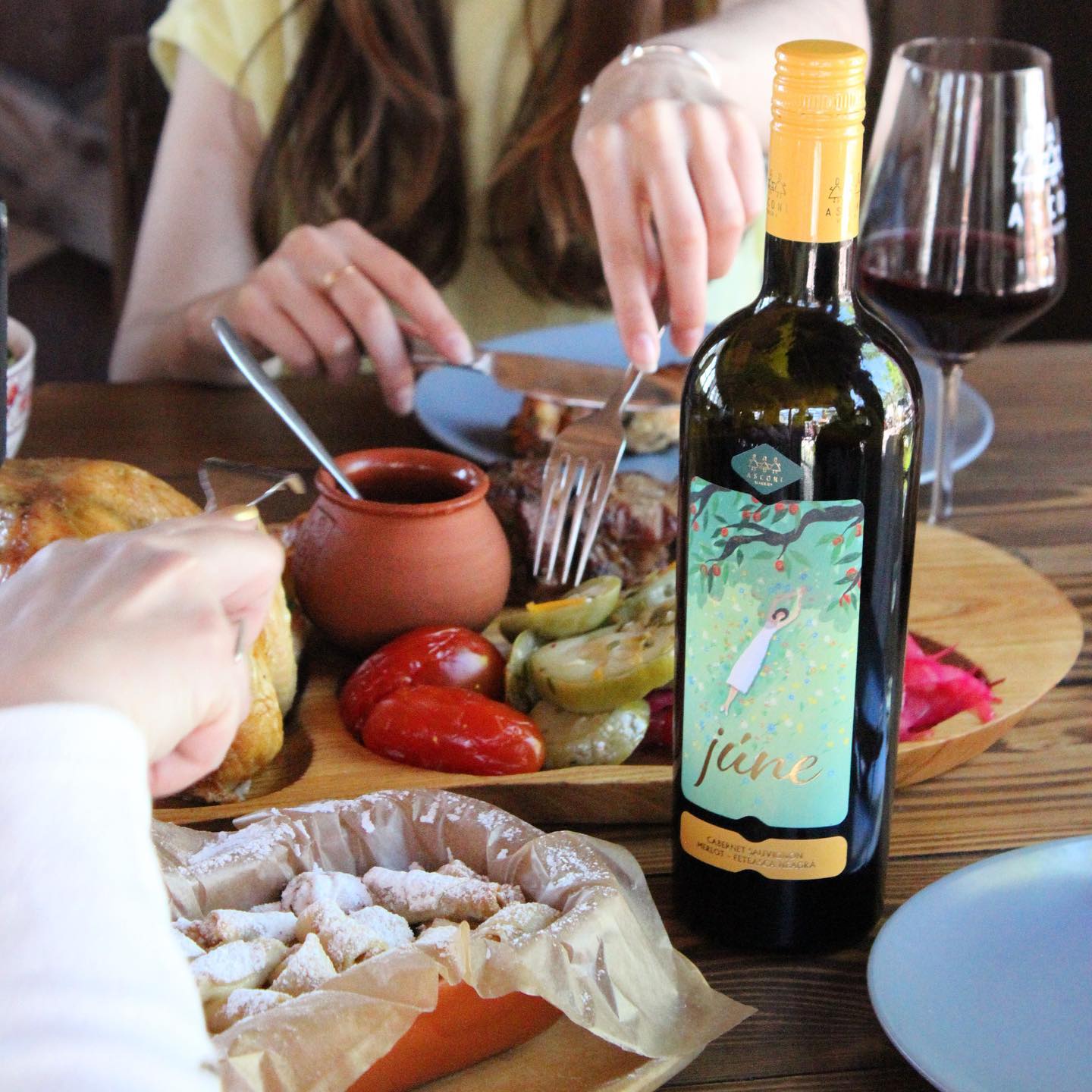 Cabernet Sauvignon - Merlot June blend by Asconi Winery pairs perfectly with Traditional Romanian food and cool summer vibes