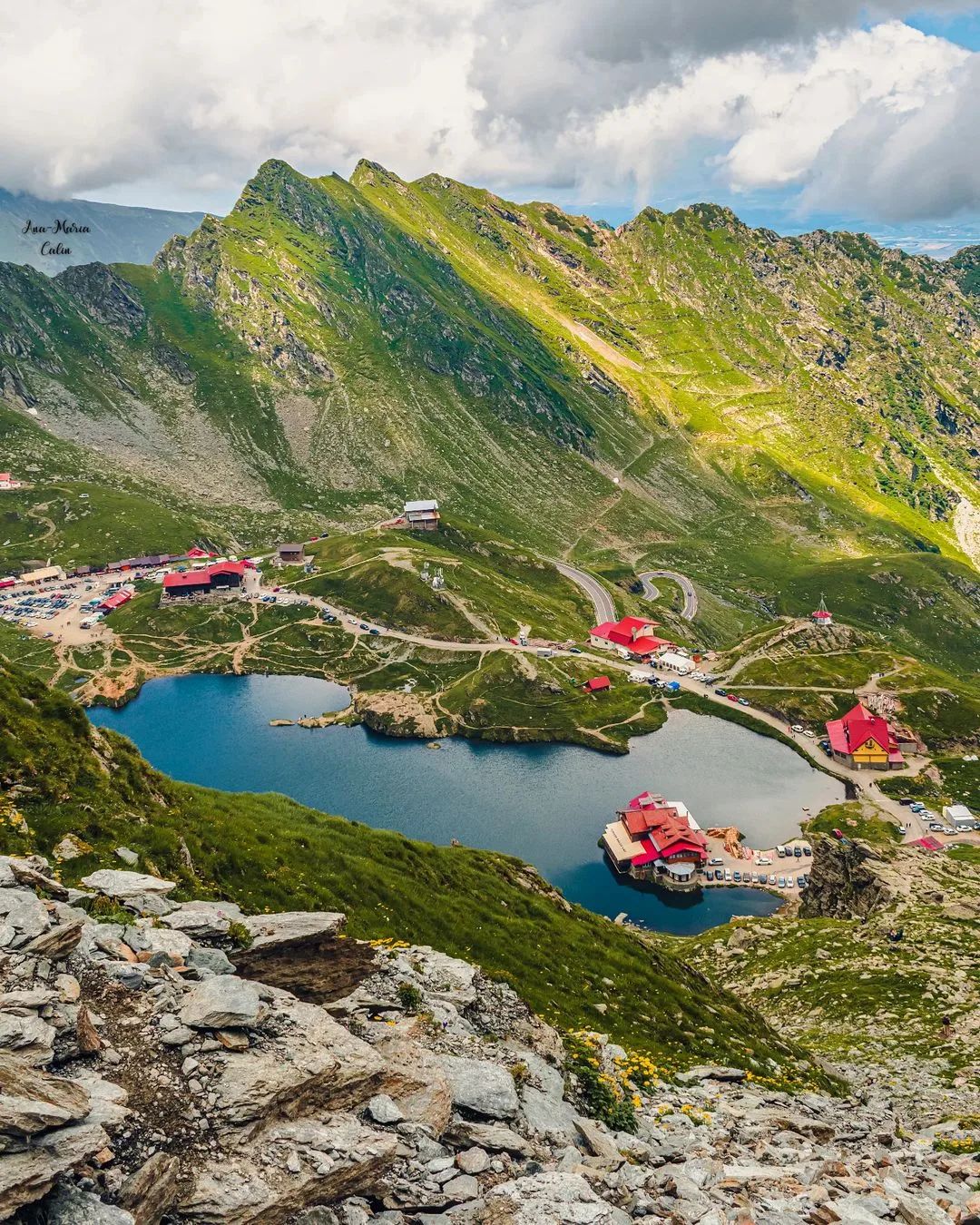 Incredible view over Balea Lake, the highest point of the epic Transfagarasan Road in Transylvania - 25 Famous Landmarks in Romania