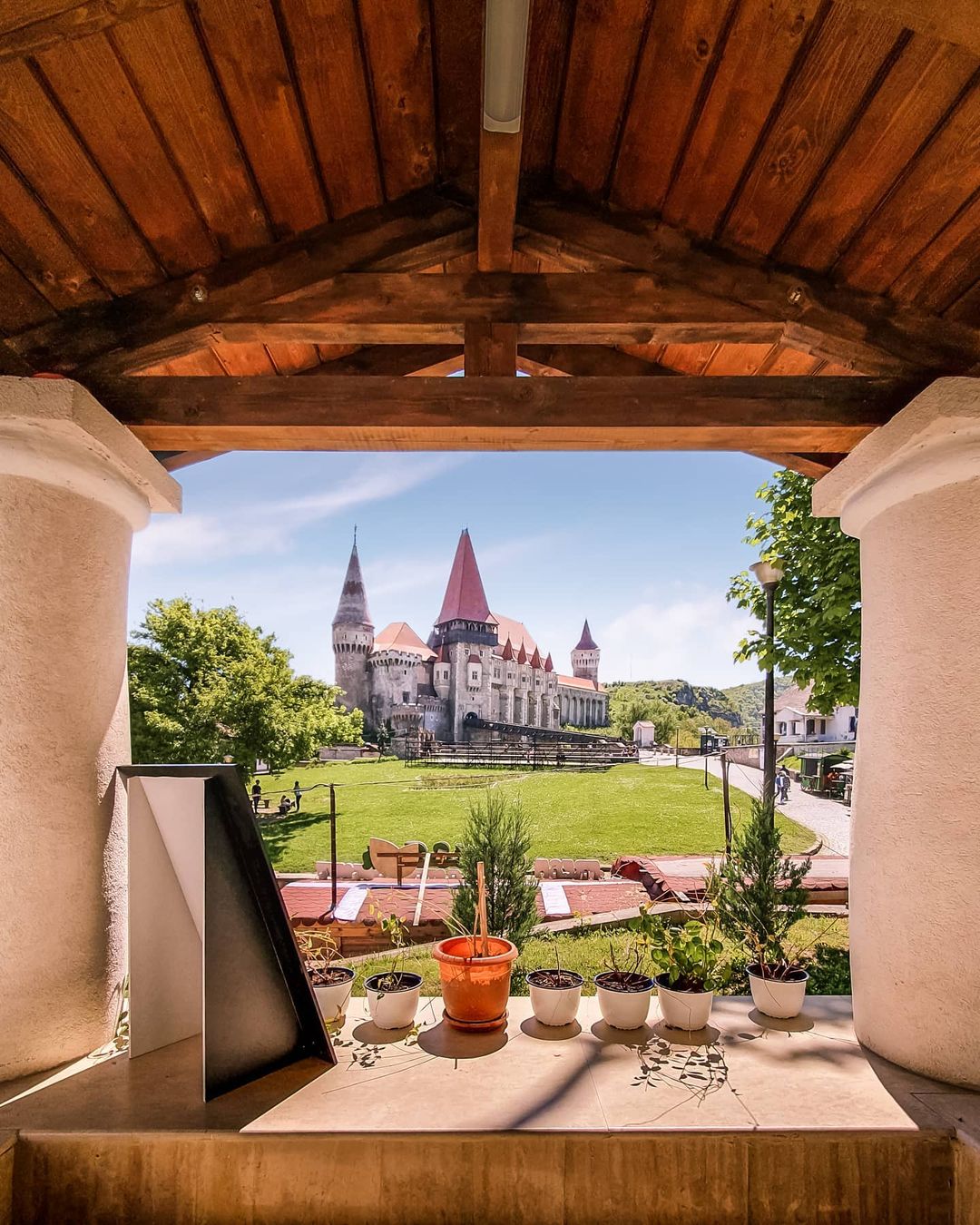 The beautiful Corvin Castle, Hunedoara, Romania