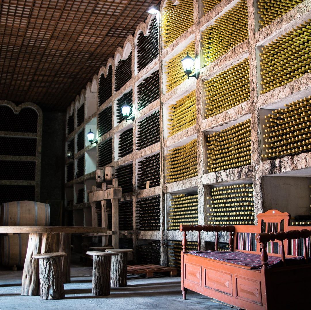 The “modest” wine collection of 100,000 bottles at Asconi Winery - Moldovan Wine-Country Retreats