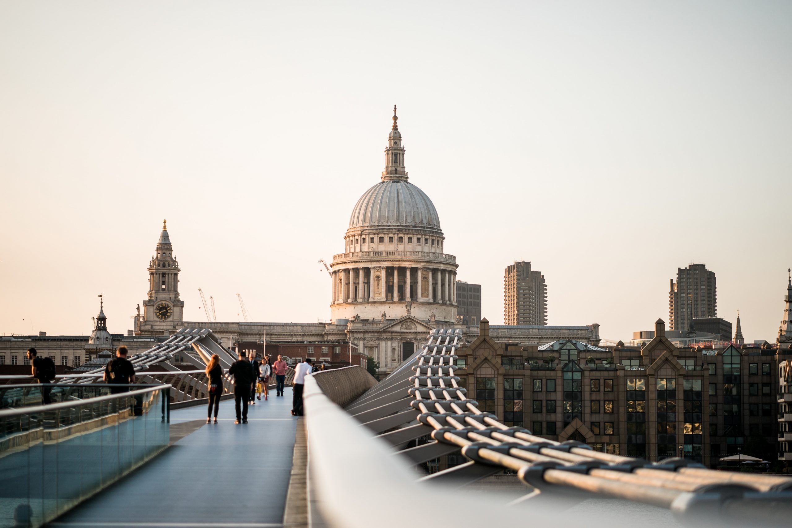 Iconic view of St Paul's Cathedral from Millennium Bridge - London Bucket List