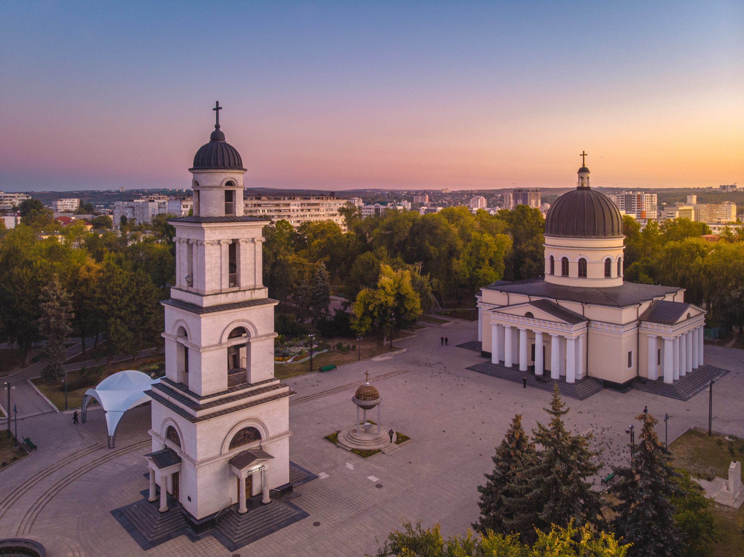 The ensemble of the Cathedral "Nastrea Domnului" - Best Architectural Buildings in Chisinau