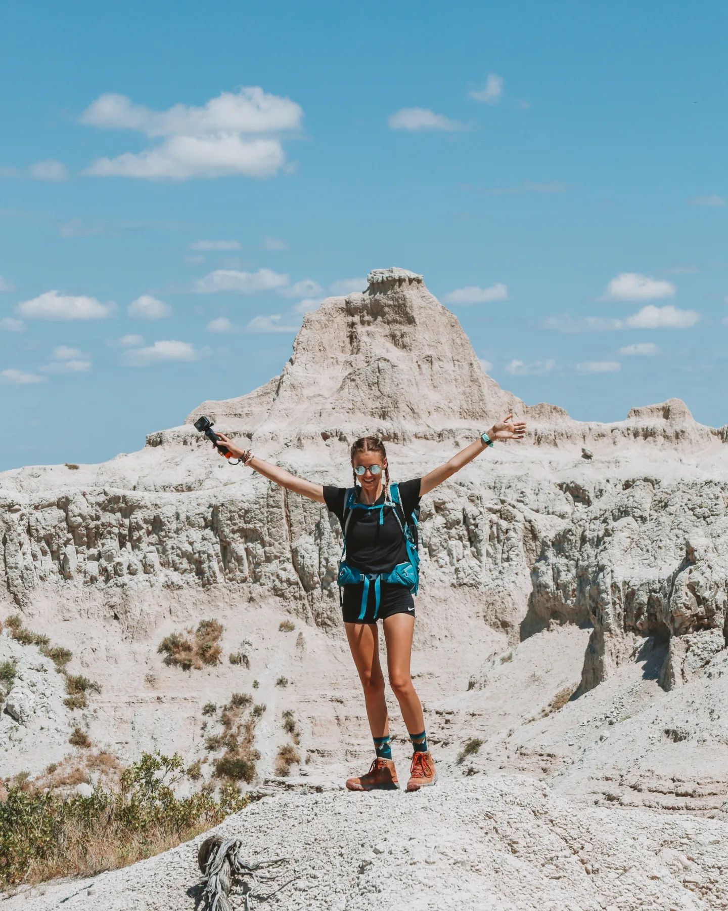 In Badlands, there are all kinds of rocks and things to trip over - sturdy, reliable footwear is a must!